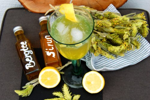 Mountain Tea limonade met siroop van Greek Mountain Tea & Lemon