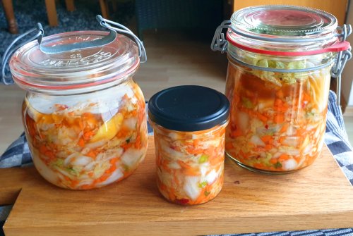 Kimchi - lactic acid fermented Chinese cabbage