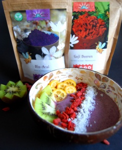 Acai-Smoothie-Bowl met Aspermühlen Acai-Poeder & Goji's