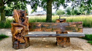 Bench with fishes