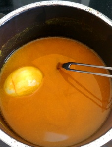 Dye eggs with turmeric