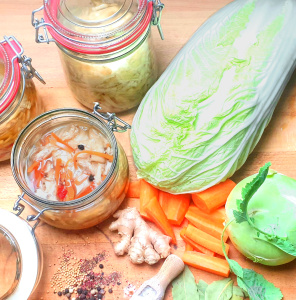 Fermented vegetables homemade- for your intestinal health.