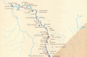 Kaart van Niederrheinische Bezienswaardigheden
