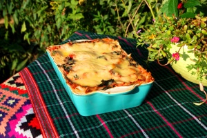 Lasagne with rosemary