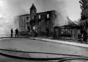 Extinguishing work at the Aspermühle