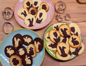 Easter cookies with motif