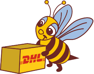 Biene mit Paket