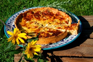 Quiche with rosemary