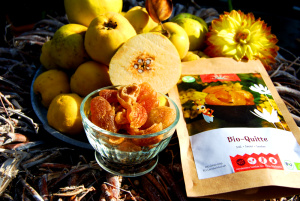 Quince applesauce with maple syrup