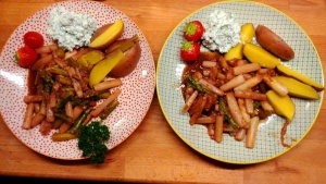 Spargel mit Kartoffeln und Moringa-Quark