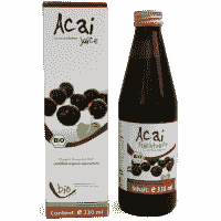 Biologische Acai sap - 100% - 330ml glazen fles 