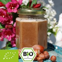 Biologische honingnootcrème met hazelnootpuree 