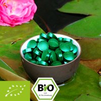 Organic Spirulina platensis tablets 