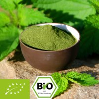Bio Brennnesselpulver - 100% Brennnessel Pulver ohne Zusätze 