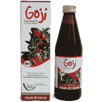 Organic Goji Juice - 100% - 330ml in a glass bottle image 1