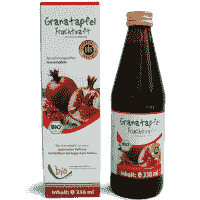 Bio Granatapfel Saft - 100% - 330ml Glasflasche 