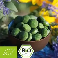 Bio Green Trio Presslinge - Gerstengras - Chlorella - Spirulina Bild 1