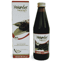 Organic Elderberry Juice - 100% - 330ml in a glass bottle 