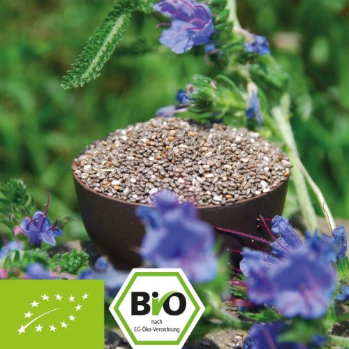Bio Chia Samen - Premium Qualität - Extra gereinigt 