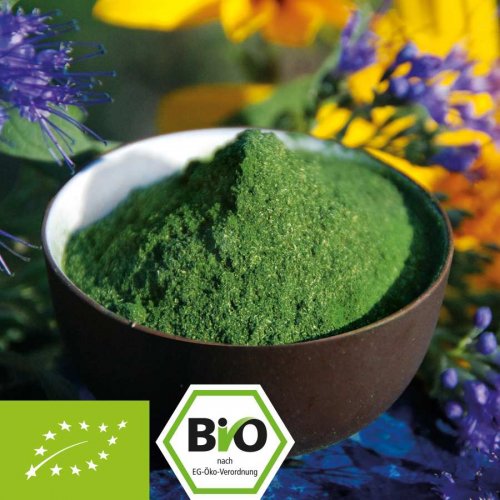 Organic Green Trio powder - barley grass - chlorella - spirulina 