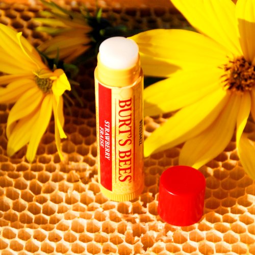 Burt's Bees Lippenpflegestift mit Bienenwachs & Erdbeergeschmack 