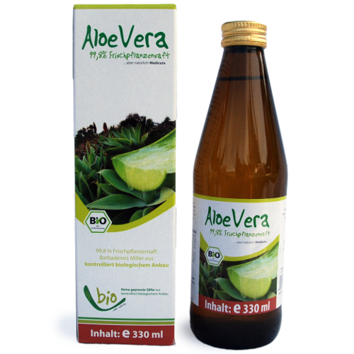 Biologische aloë vera sap - 330 ml glazen fles 330ml