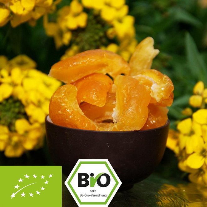 Organic quince pieces - candied - sweet-sour - aromatic 500 g