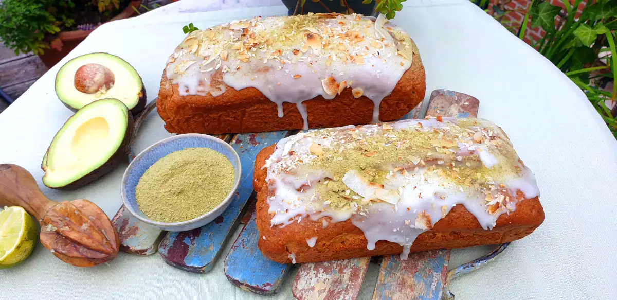 Avocado Limettenkuchen Nahaufnahme