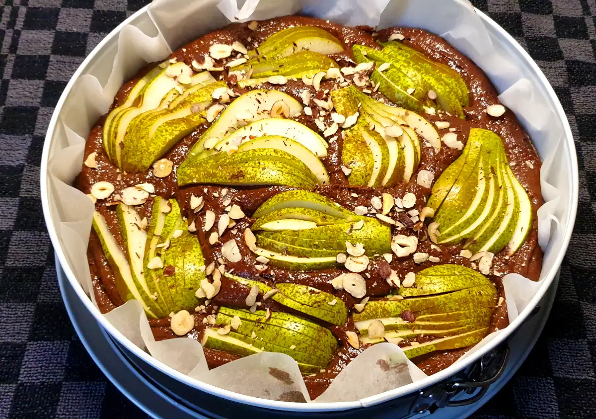 Perencake in een springvorm