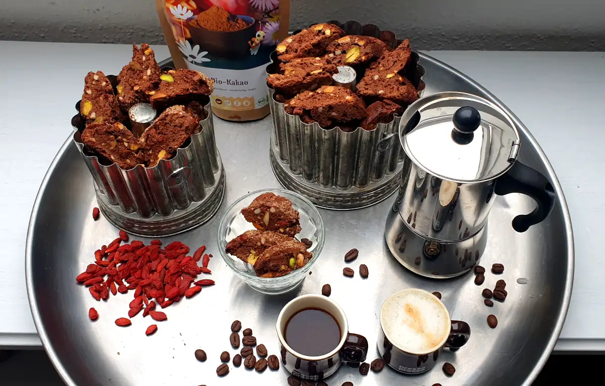 Cantuccini a la Chocolat mit Espresso