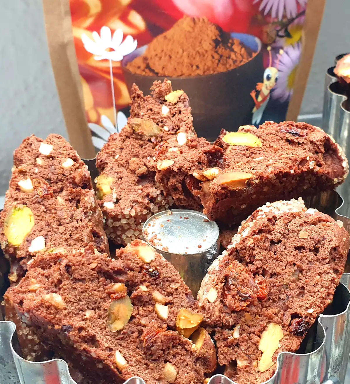 Cantuccini a la Chocolat mit Gojibeeren & Kakao