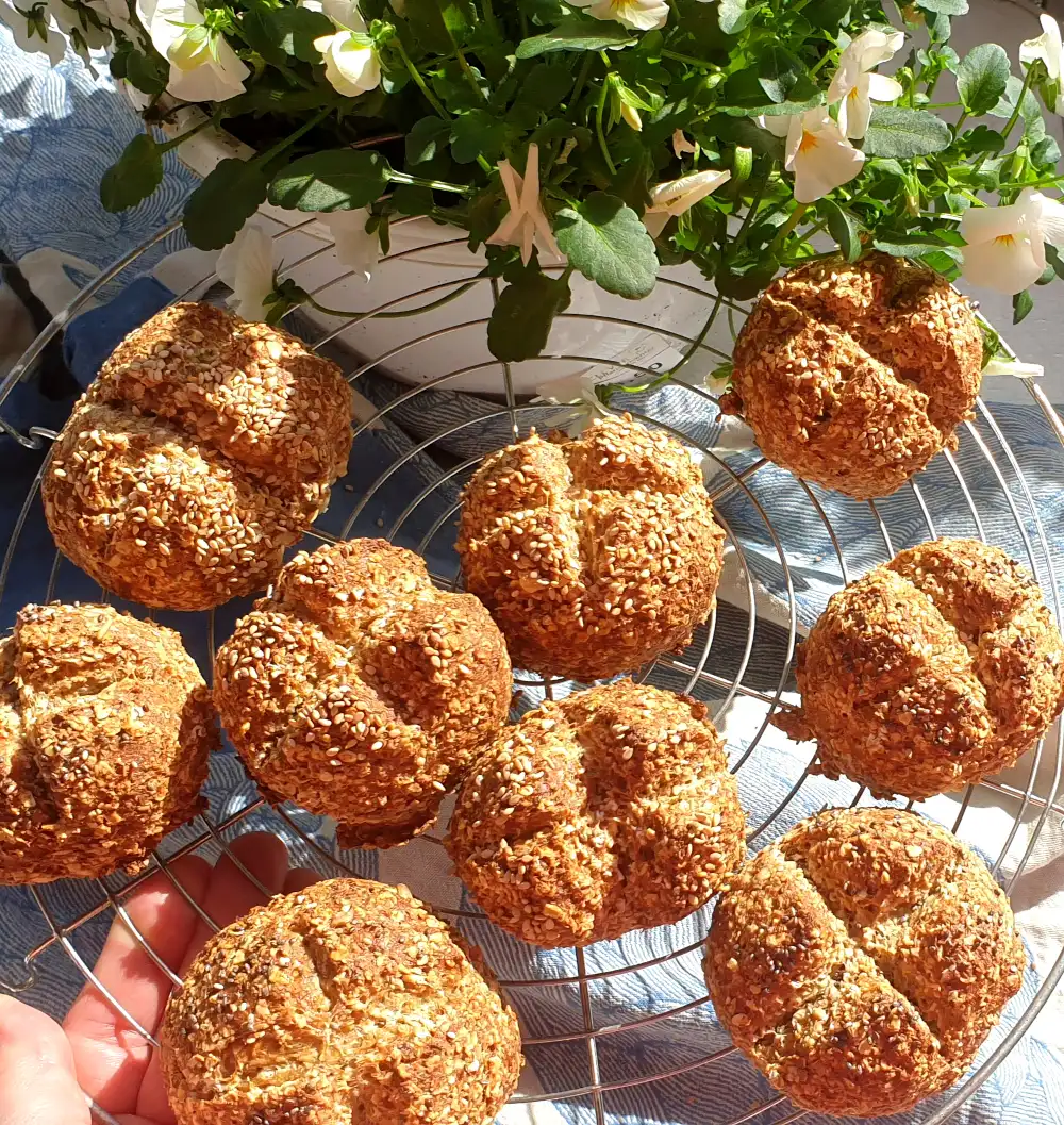 Knapperige haverrolletjes met lijnzaad & chia