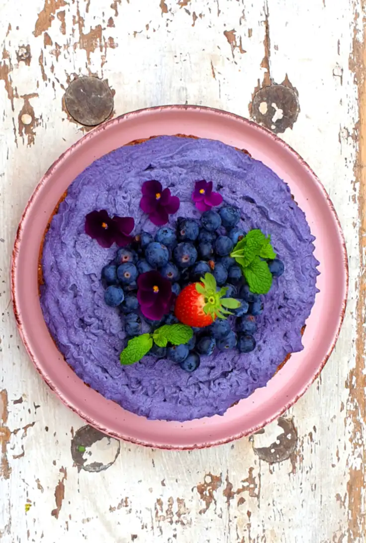 Delicious blueberry cake