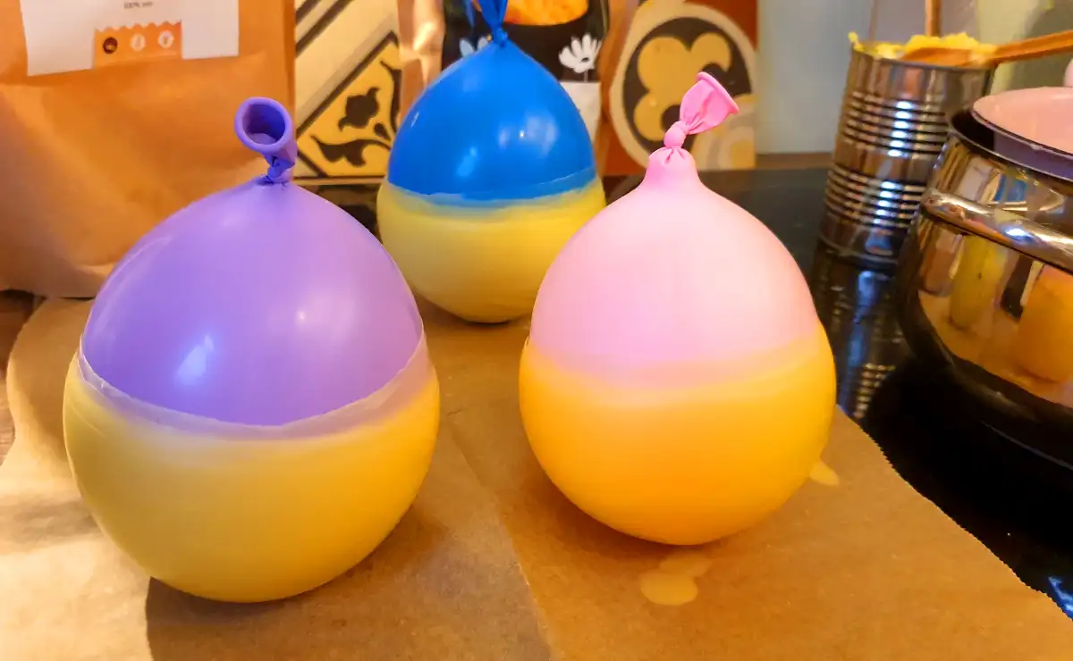 Ballonnen met bijenwas