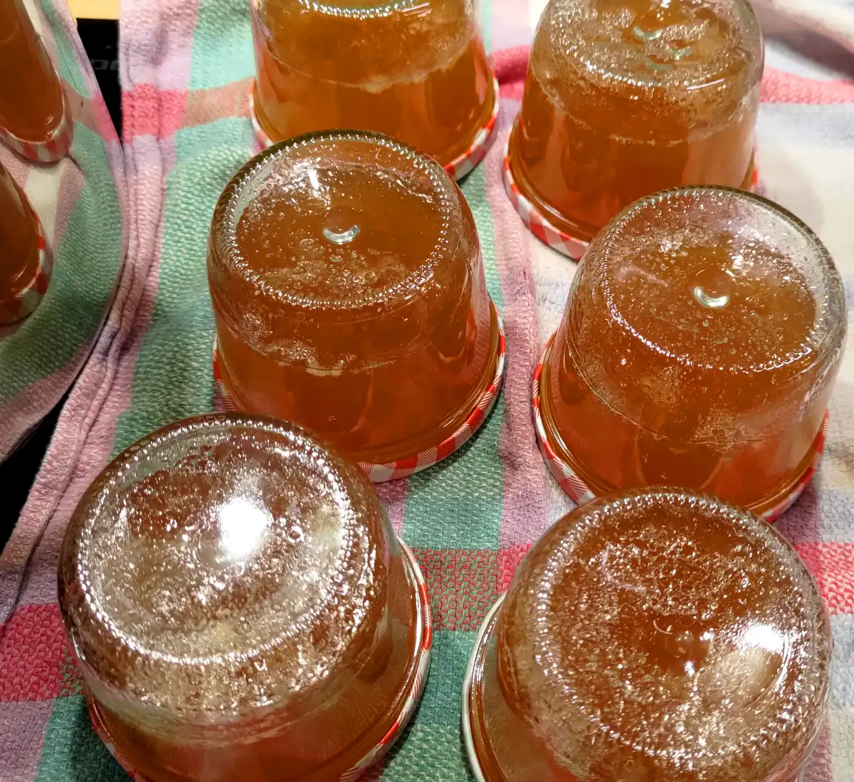 Quince jelly in a jar