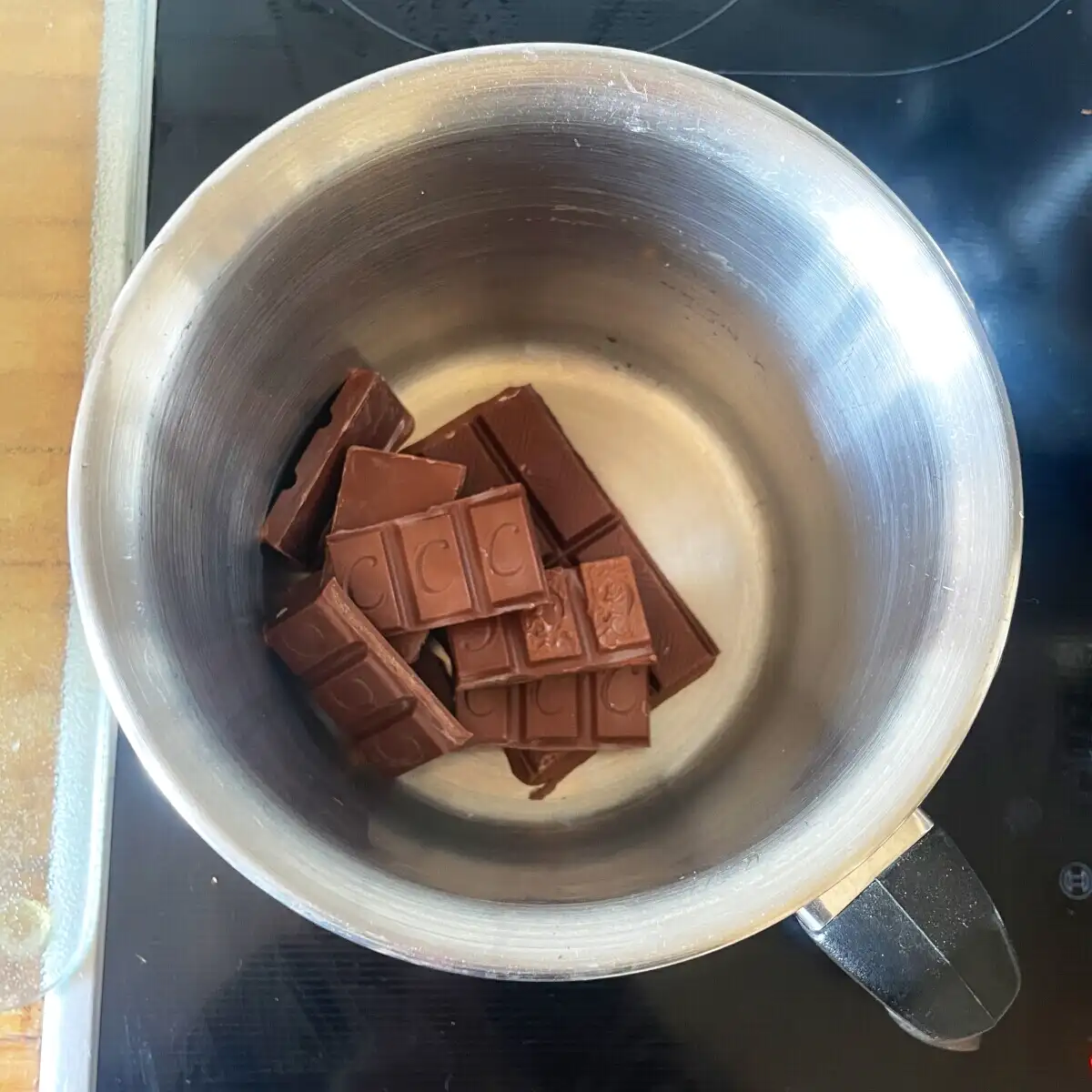 Chocolade in een pot