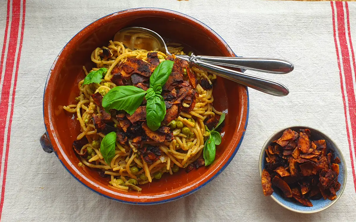 Vegane Spaghetti Carbonara