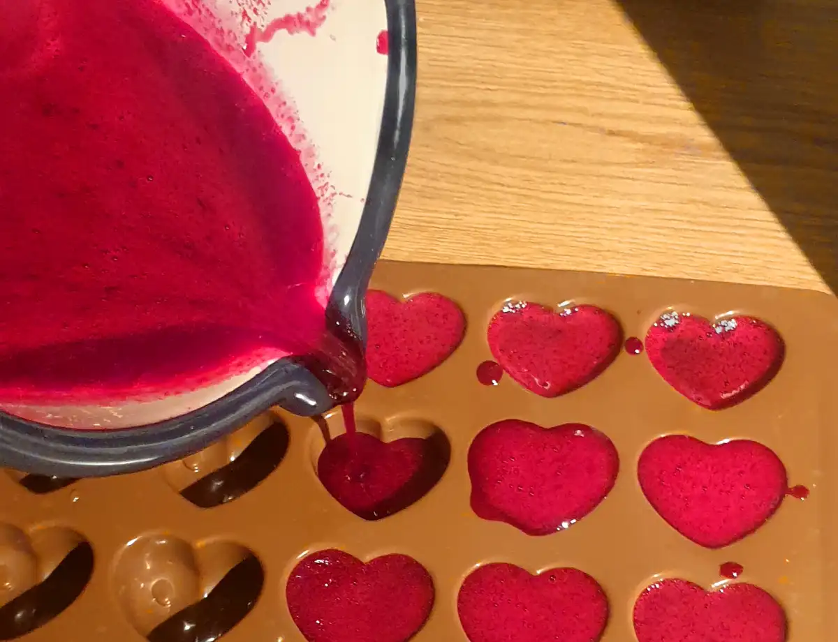Superfood Fruchtgummis in Silikonform