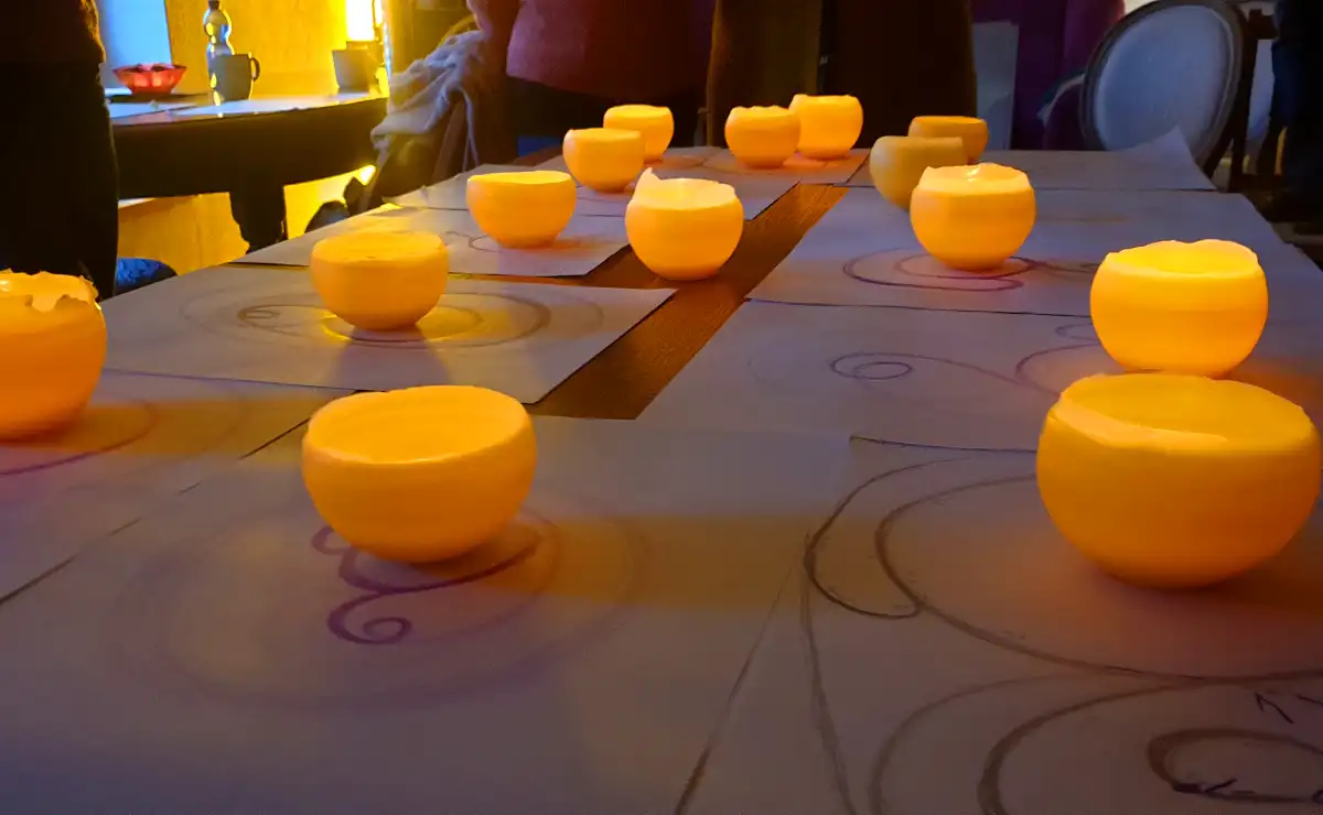 Lantaarns Lichtschalen van bijenwas