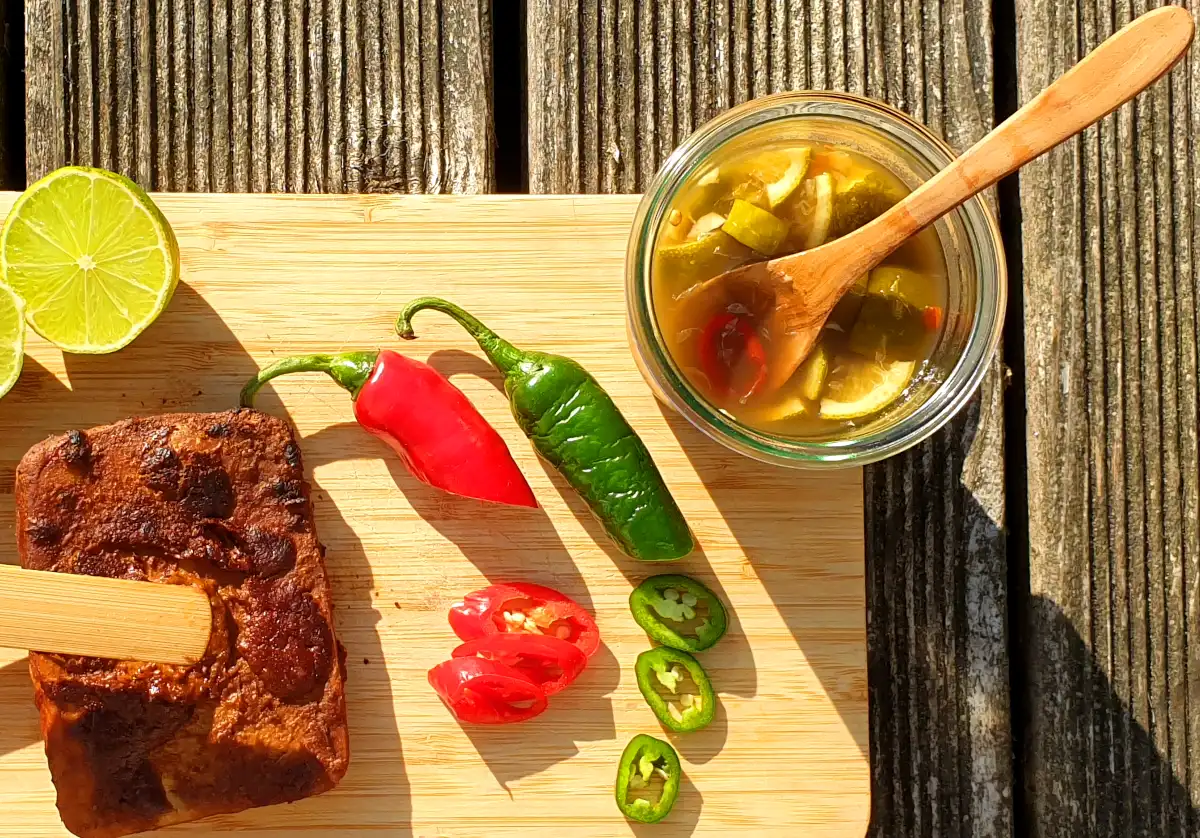 Kruidensaus met chili en limoen