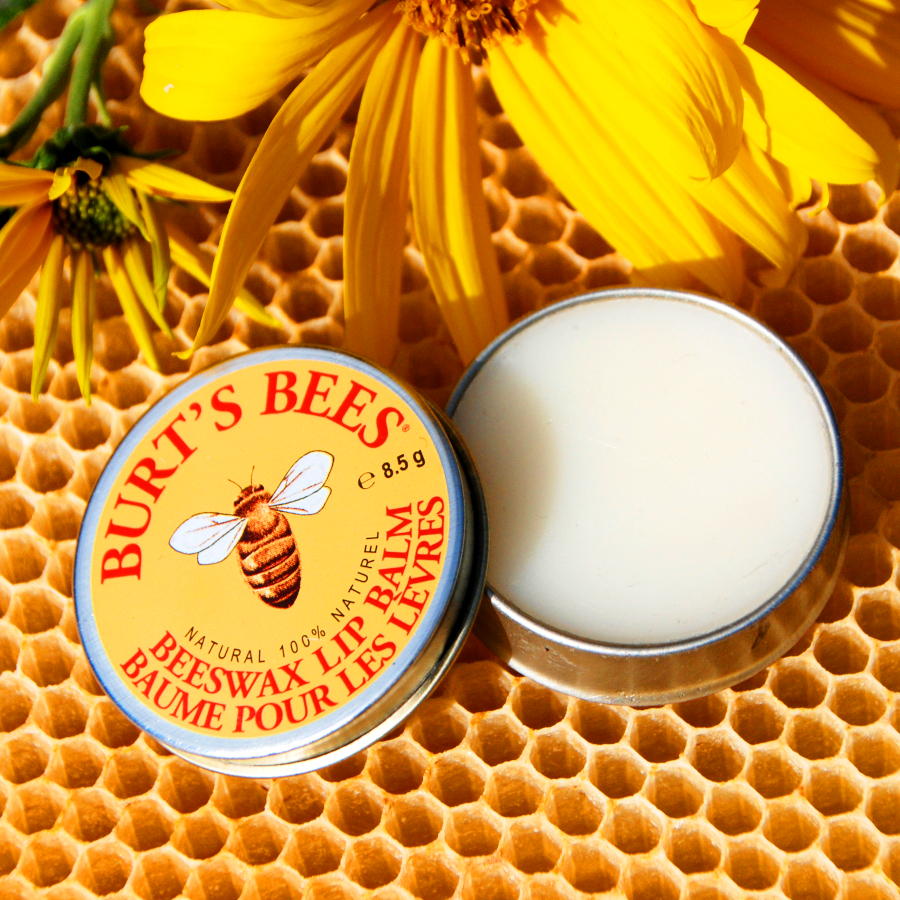 Burt's Bees beeswax lip balm in a tin - with menthol